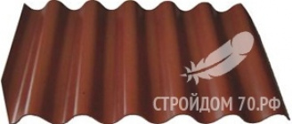 Волнаколор - шоколадный 1097 х 625 х 6 мм